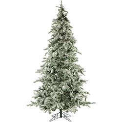 FFMP075-0SN 7.5 ft. Flocked Mountain Pine Christmas Tree - Snow