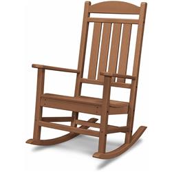 Picture of Hanover HVR100TE All-Weather Pineapple Cay Porch Rocker in Teak&#44; 42.5 x 26.25 x 33.75 in.