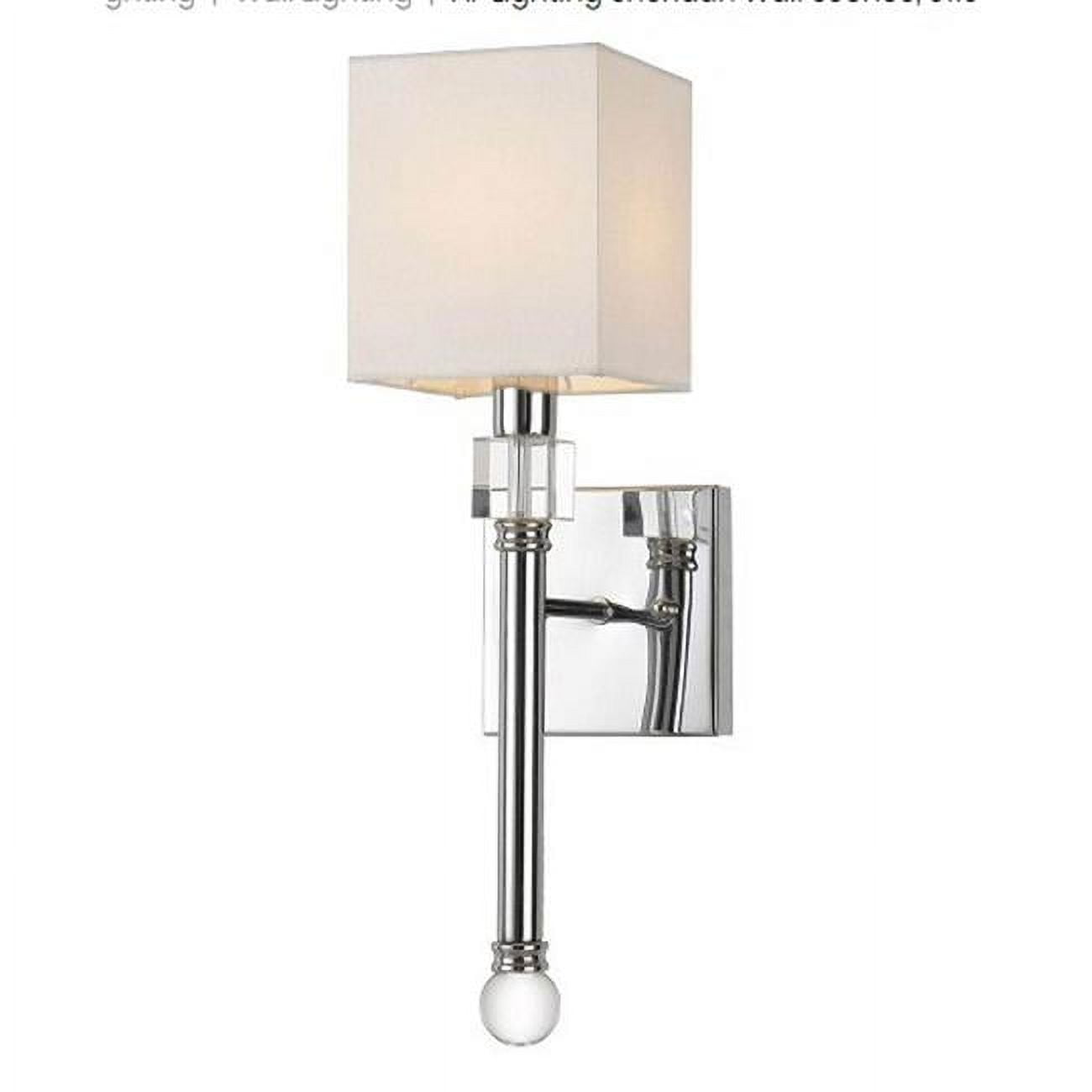 Picture of AF Lighting 9110-1W-2-KIT 60W Sheridan Wall Sconce, Modern Chrome - 2 Piece