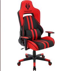 Picture of Hanover HGC0102 Commando Ergonomic Gaming Chair with Adjustable Gas Lift Seating & Lumbar Support&#44; Black & Red