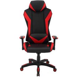 Picture of Hanover HGC0105 Ergonomic High-Back Gaming Chair with Adjustable Gas Lift Seating & Lumbar Support&#44; Black & Red