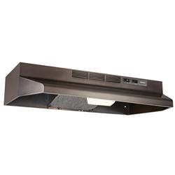 Picture of Broan F4030BLS 30 in. Convertible Under Cabinet Range Hood with Light - Black & Stainless Steel