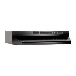 Picture of Broan BUEZ130BL 30 in. Ductless Under Cabinet Range Hood with Light in Black & EZ1 Installation System