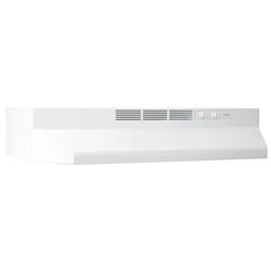 Picture of Broan BUEZ124WW 24 in. Ductless Under Cabinet Range Hood with Light in White & EZ1 Installation System