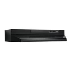 Picture of Broan BUEZ330BL 30 in. Convertible Under Cabinet Range Hood with Light in Black & EZ1 Installation System
