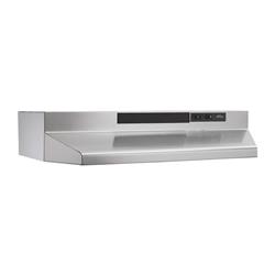 Picture of Broan BUEZ330SS 30 in. Convertible Under Cabinet Range Hood with Light in Stainless Steel & EZ1 Installation System