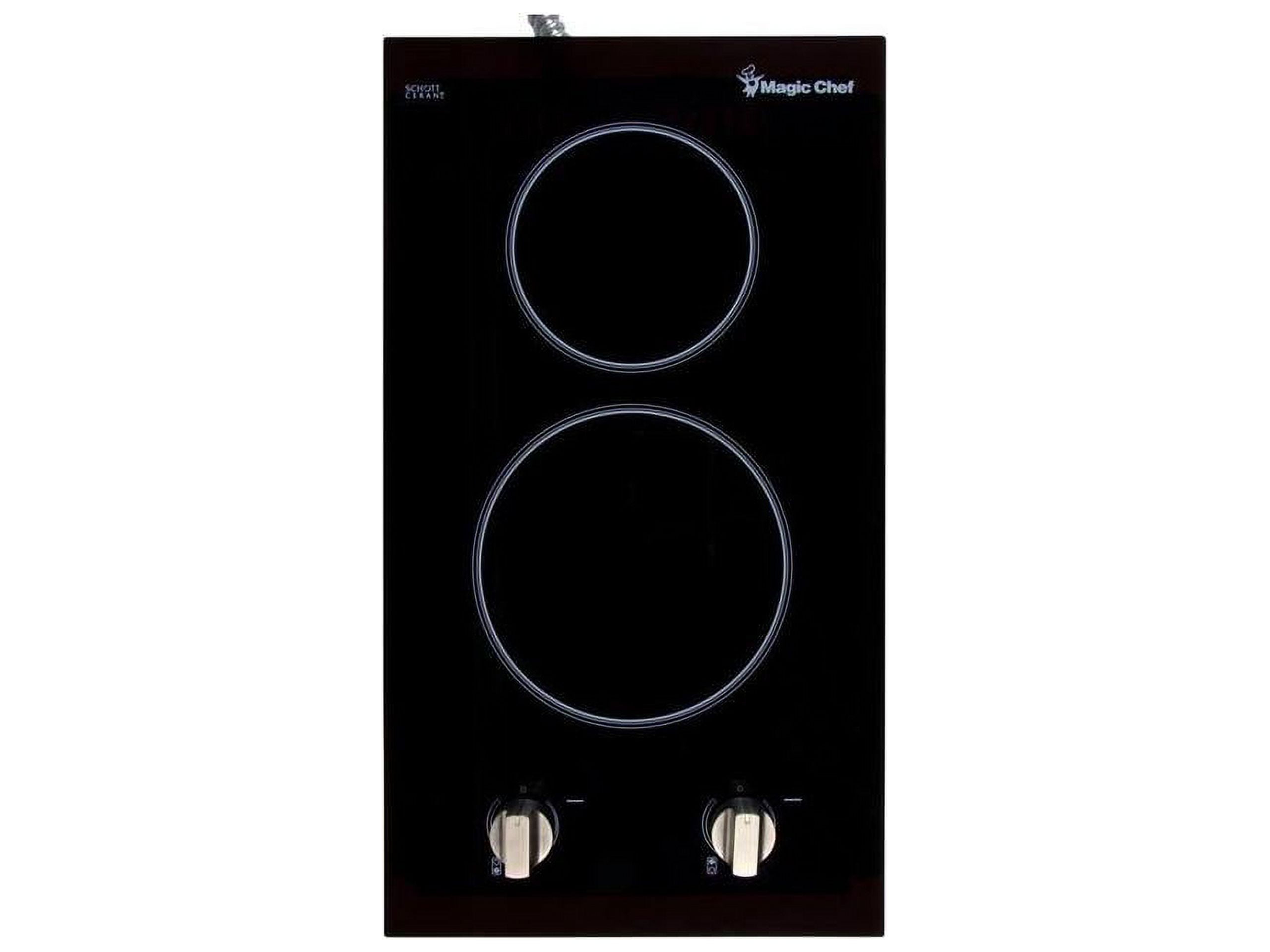Picture of Magic Chef MCSCTE12BG2 12 in. Radiant Electric Ceramic Glass Cooktop with 2 Elements, Black