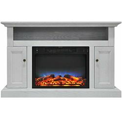 Picture of Cambridge CAMBR5021-2WHTLED Fireplace Mantel with LED Log Insert