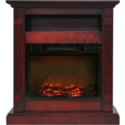 Picture of Cambridge CAMBR3437-1CHR 34 x 37 in. Fireplace Mantel with Log Insert
