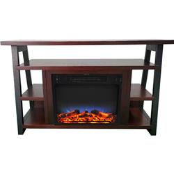 Picture of Cambridge CAM5332-1MAHLED 32 in. Sawyer Electric Fireplace Mantel with Realistic Log Display&#44; Mahogany