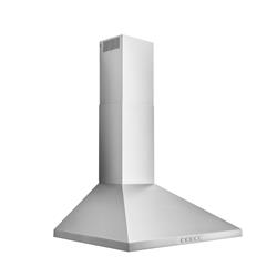 Picture of Broan BWP2306SS 30 in. 630 Max Blower CFM Convertible Wall-Mount Pyramidal Chimney Range Hood with Light&#44; Stainless Steel