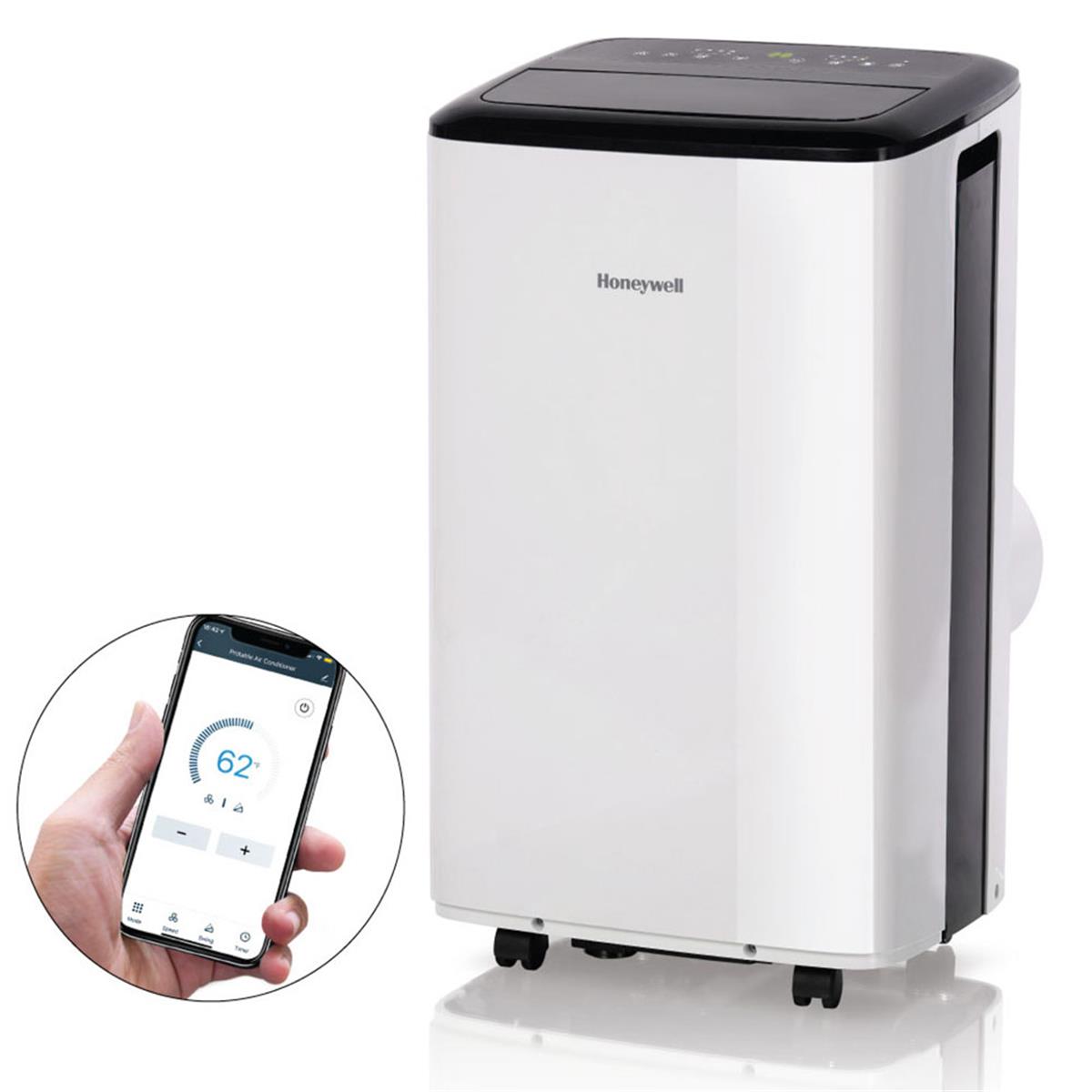 Picture of Honeywell HF0CESVWK6 10000 BTU Smart Wi-Fi Portable Air Conditioner with Dehumidifier & Fan&#44; White & Black