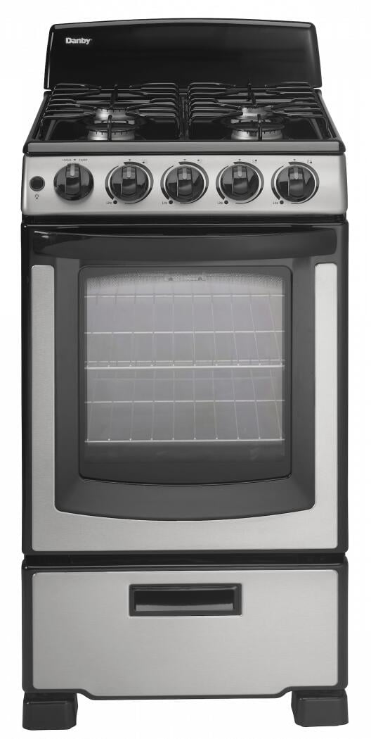 Picture of Danby DR202BSSGLP 20 in. Free Standing Gas Range&#44; Stainless Steel