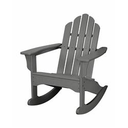 Picture of Hanfrp HVLNR10GY Composite All-Weather Adirondack Rocking Chair&#44; Grey