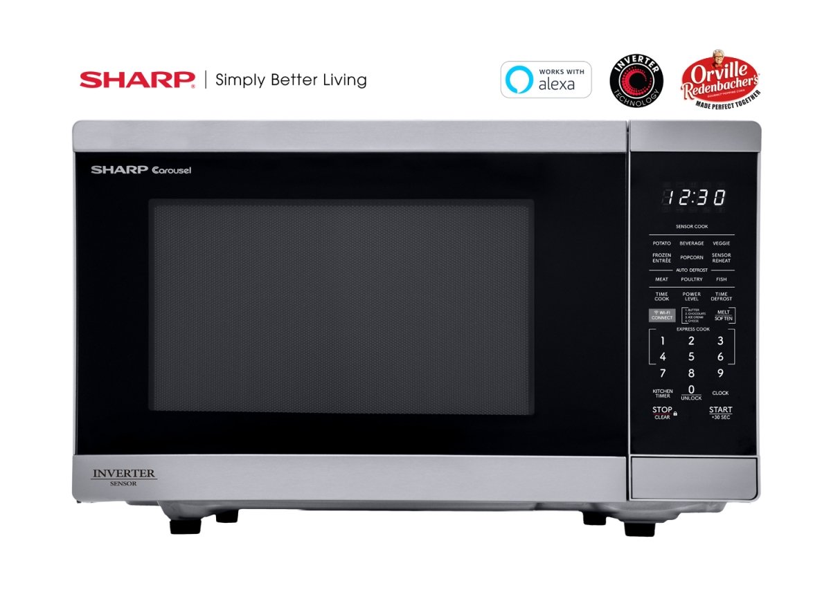 Picture of Sharp SMC1469KS 1.4 cu. ft. 1100W Smart Stainless Steel Microwave Oven with Inverter Technology