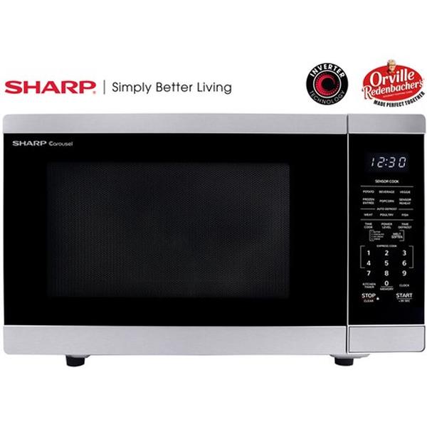 ZSMC1464KS 1.4 cu .ft. Countertop Microwave Oven with Orville Redenbachers Certified -  Sharp