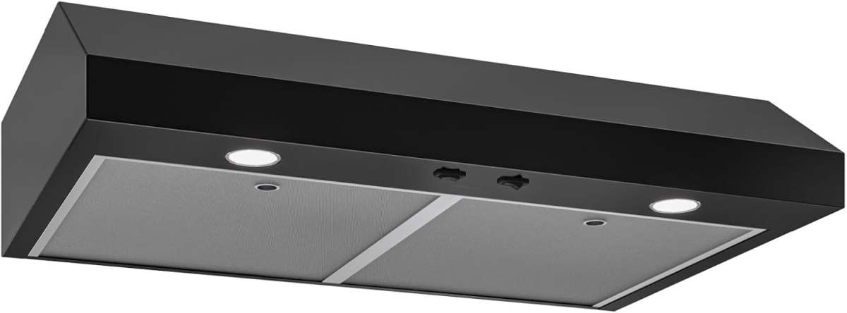 Picture of Broan GLA1303BL 30 in. Under Cabinet Range Hood, Energy Star, 350 Max Blower - Black