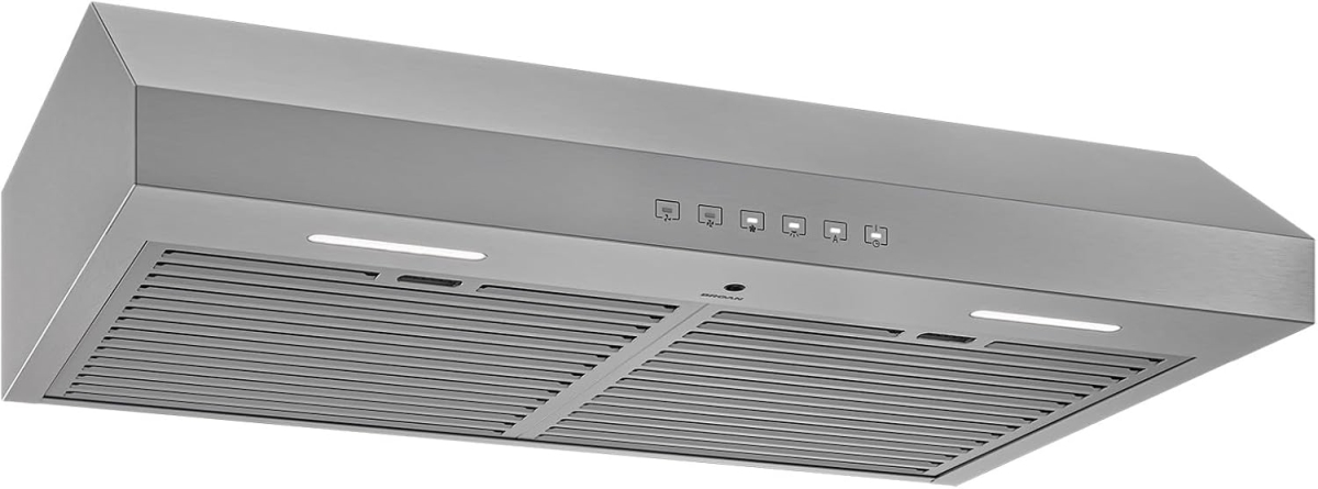 Picture of Broan-Nutone GLA3364SS 36 in. Glacier 490 Max Blower CFM 1.0 Sones Stainless Range Hood Under Cabinet, Stainless Steel