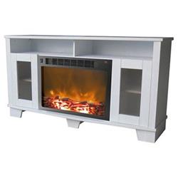 Picture of Cambridge CAM30WMEF-1WHT 30 in. Wall Mount Electronic Fireplace with Flat-Panel & Realistic Logs&#44; White