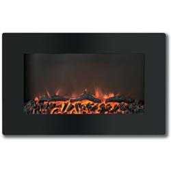 Picture of Cambridge CAM30WMEF-1BLK 30 in. Wall Mount Electronic Fireplace with Flat-Panel & Realistic Logs&#44; Black