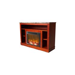 Picture of Cambridge CAM5021-1CHR 50 x 13.4 x 21 in. Fireplace Mantel with Log Electric Insert&#44; Cherry