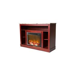 Picture of Cambridge CAM5021-1MAH 50 x 13.4 x 21 in. Fireplace Mantel with Log Electric Insert&#44; Mahogany