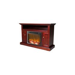 Picture of Cambridge CAM5021-2MAH 50 x 14.6 x 21 in. Sorrento Fireplace Mantel with Log Electric Insert&#44; Mahogany