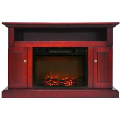 Picture of Cambridge CAM5021-2CHR 50 x 14.6 x 21 in. Sorrento Fireplace Mantel with Log Electric Insert