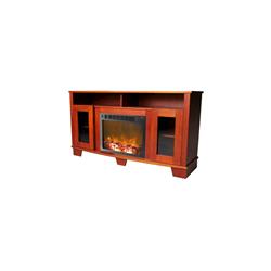 Picture of Cambridge CAM6022-1CHR 61.8 x 14.6 x 22 in. Fireplace Mantel with Log Electric Insert&#44; Cherry