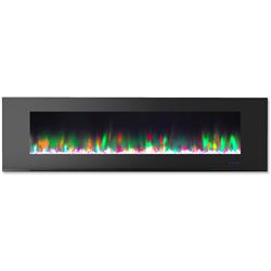 Picture of Cambridge CAM72WMEF-2BLK 72 in. Color Changing Wall Mount Electric Fireplace&#44; Two Black