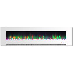 Picture of Cambridge CAM78WMEF-1WHT 78 in. Color Changing Wall Mount Electric Fireplace&#44; White