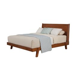 Picture of Alpine Furniture 1974-01Q Dakota Queen Size Platform Bed&#44; Acorn - 43 x 66 x 85 in.
