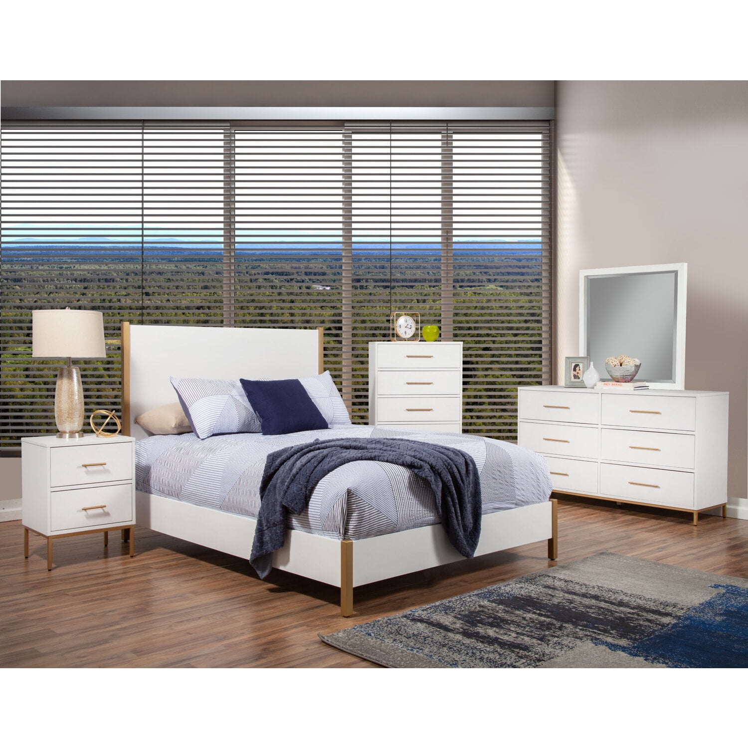 30 x 18 x 48 in. Madelyn Five Drawer Chest