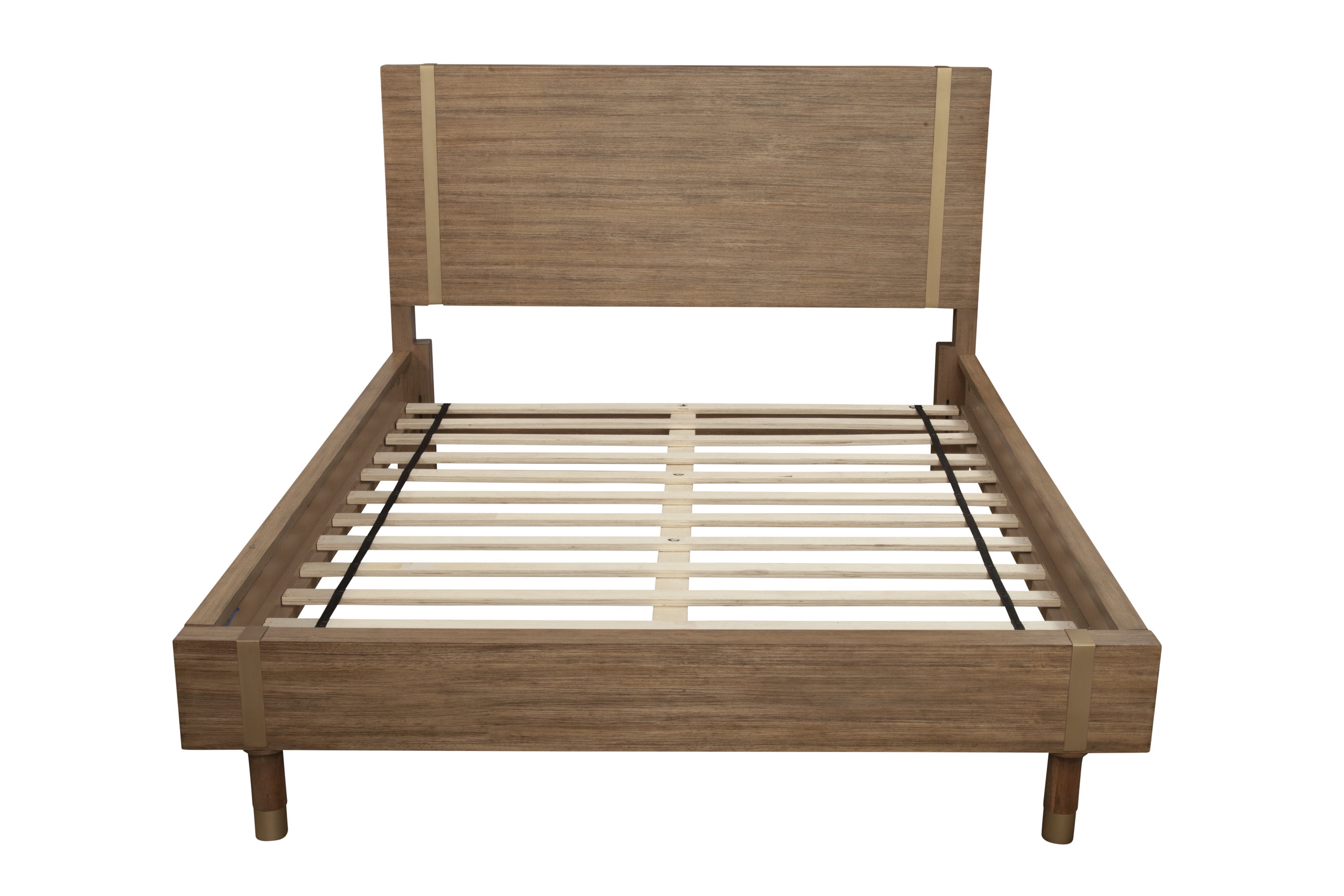 2088-01Q Easton Queen Size Platform Bed, Sand - 46 x 65.5 x 87 in -  Alpine Furniture