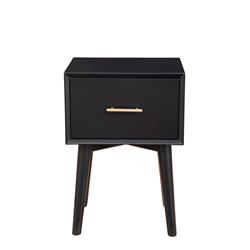Picture of Alpine Furniture 966BLK-62 Flynn Mid Century Modern End Table&#44; Black