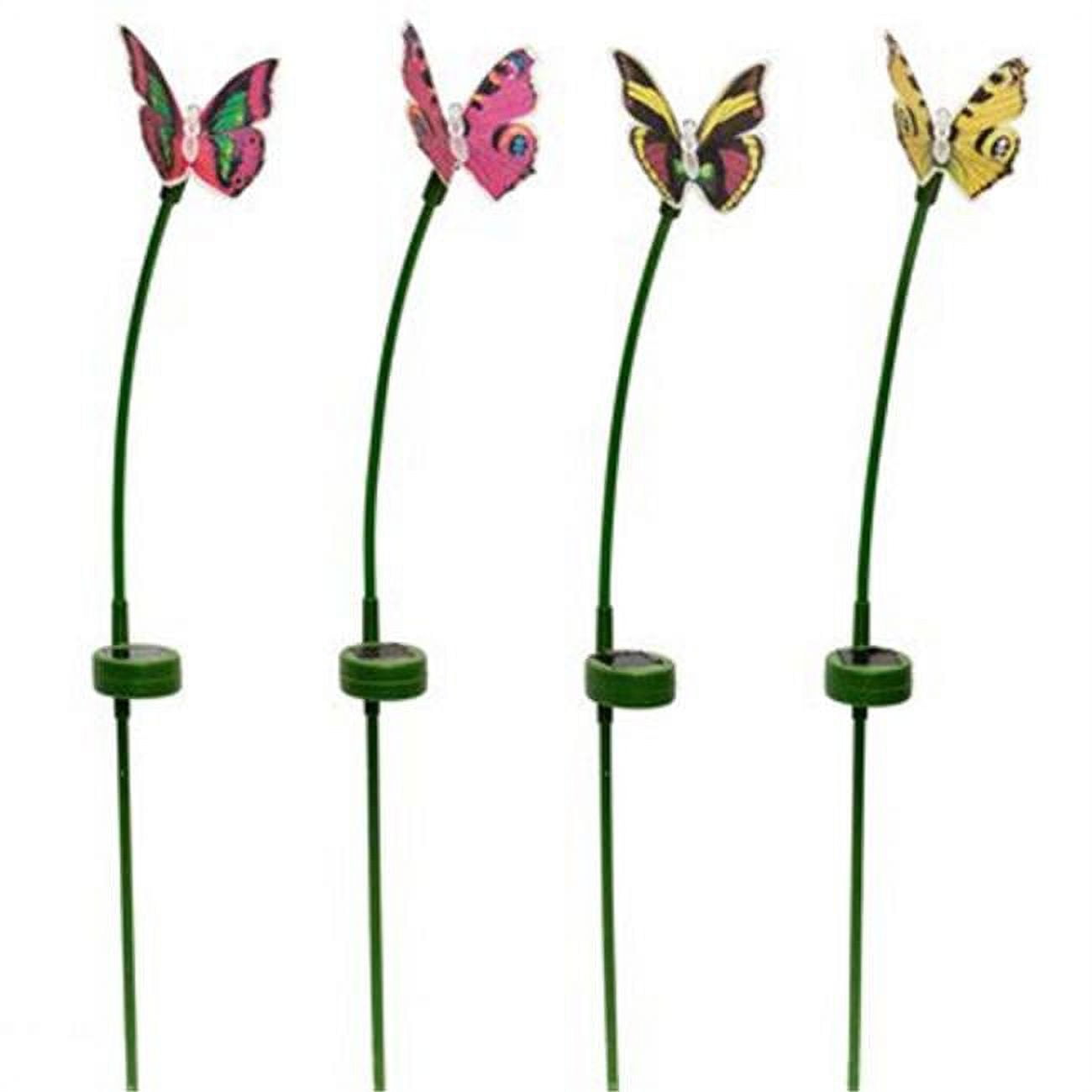 Picture of Alpine Corp RGG222ABB-TM Solar Butterfly Garden Stake - Pack of 16