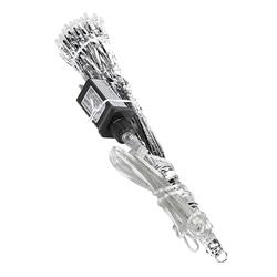 Alpine CRD100L-MC 16 in. Christmas Snowflake Ornament with 96 LED Lights - White