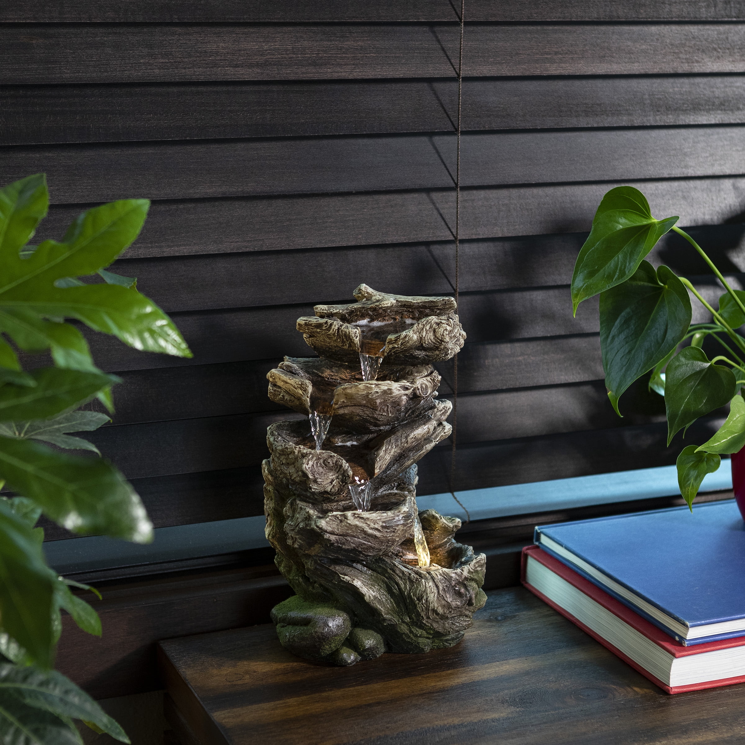 Rainforest 5-Tier Cascading Fountain with LED Light