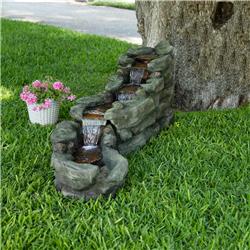 Alpine TZL308 Rocky River Rapids Fountain with LED Lights