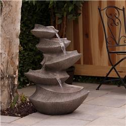 Alpine WIN1332L-BR Brown Cascading LED Light Fountain
