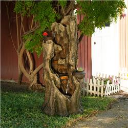 Alpine WIN1530 Cascading Willow Tree Fountain with Warm White LED Lights