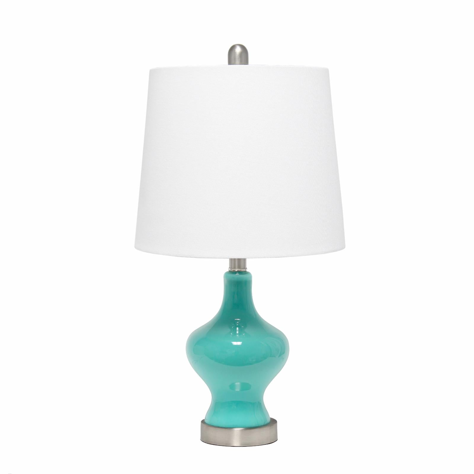 Picture of  Lalia Home Paseo Table Lamp with White Fabric Shade&#44; Teal