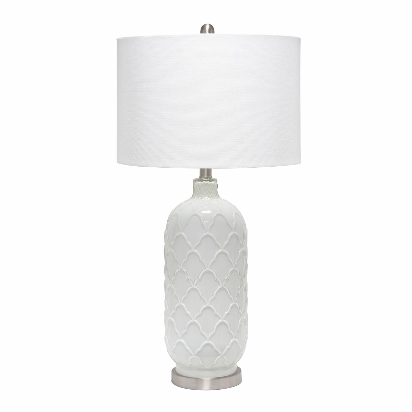 Picture of  Lalia Home Argyle Classic White Table Lamp with Fabric Shade