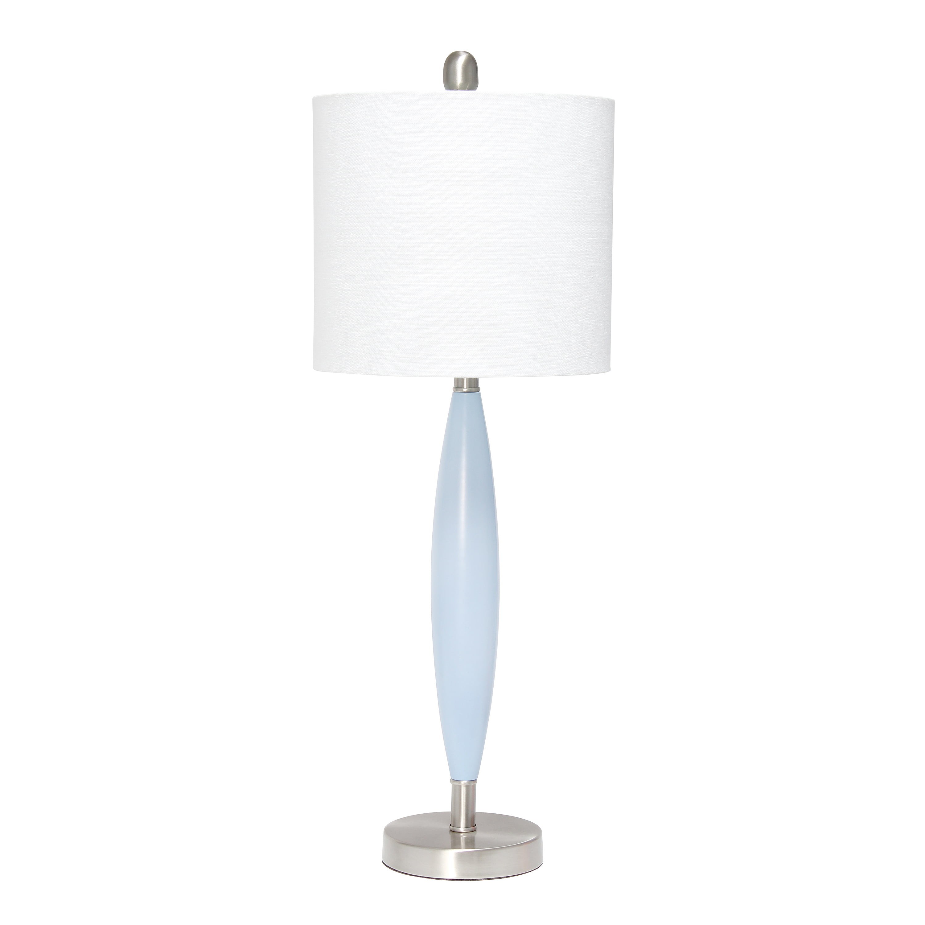 Picture of  Lalia Home Stylus Table Lamp with White Fabric Shade&#44; Blue
