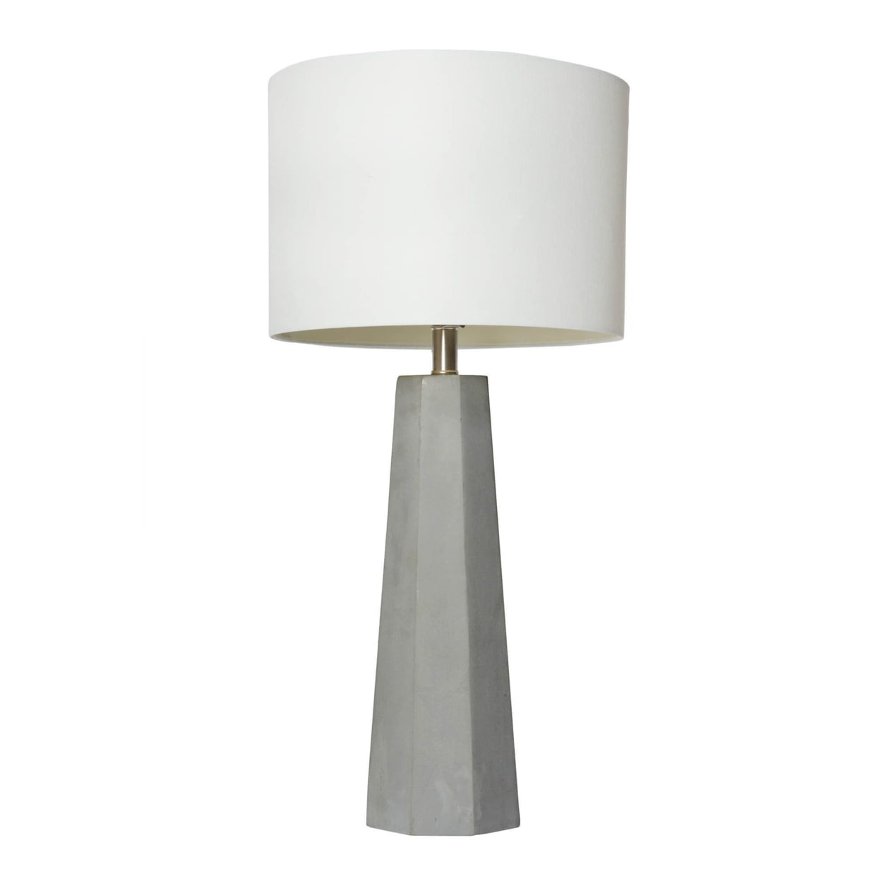 Picture of Elegant Designs Concrete Table Lamp with Fabric Shade