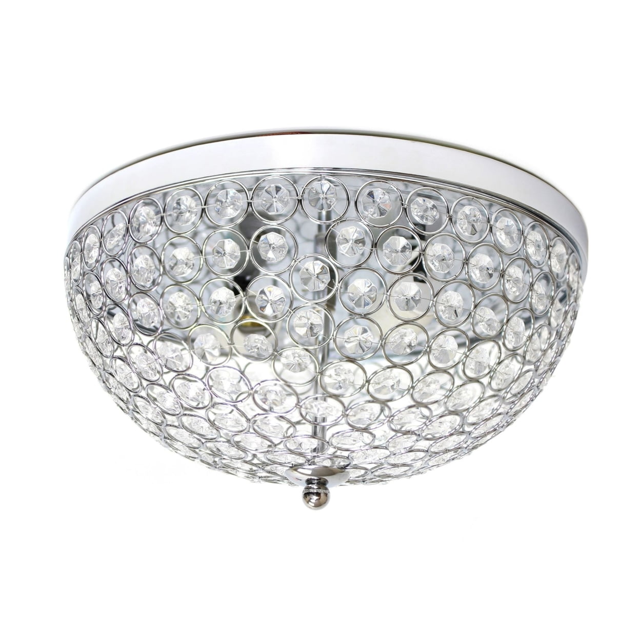Picture of  Lalia Home Crystal Glam 2 Light Ceiling Flush Mount&amp;#44; Chrome