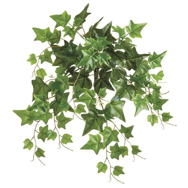 Picture of AllState Floral PBI420-GR 19 in. UV Protected PVC Ivy Leaf Bush - Green  30 Leaves - Pack of 12