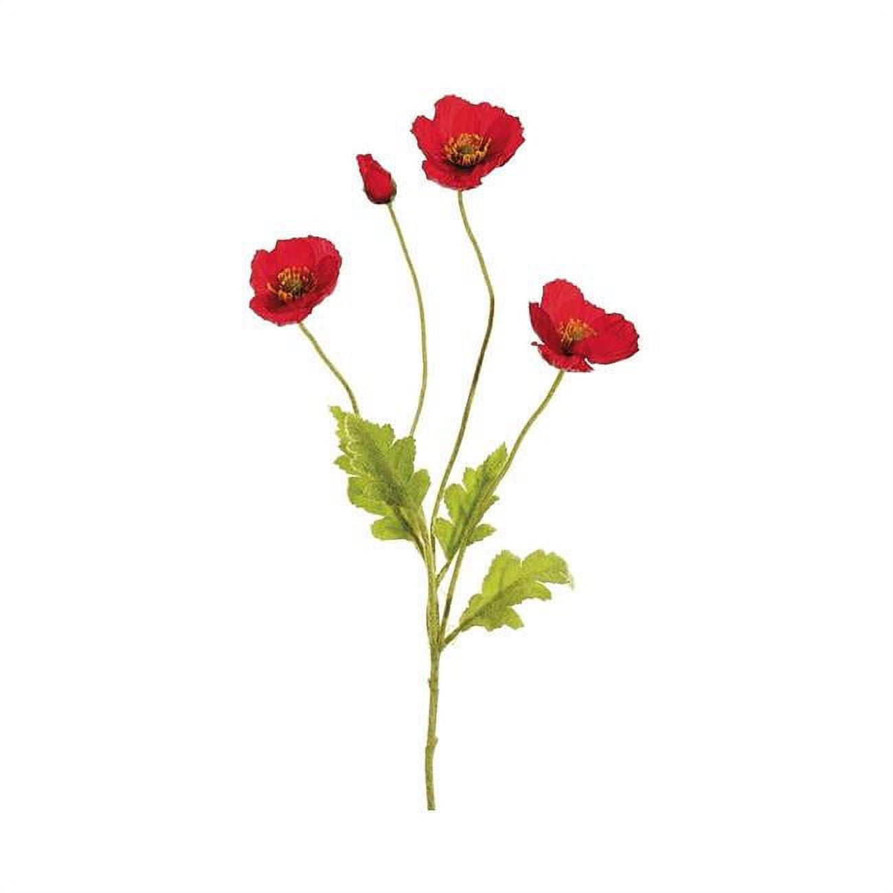Picture of Allstate Floral & Craft FSP304-RE 23.6 in. Silk Poppy Flower Spray - Red
