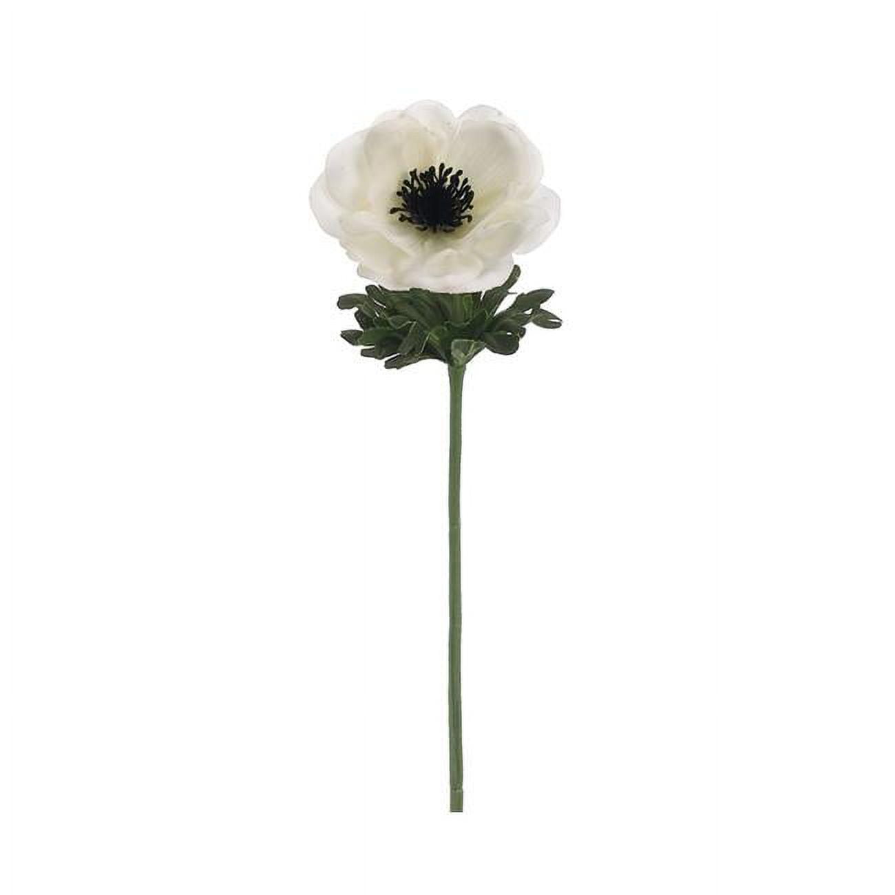 Picture of Allstate Floral & Craft FSA259-WH 14 in. Silk Real Touch Anemone Flower Spray - White