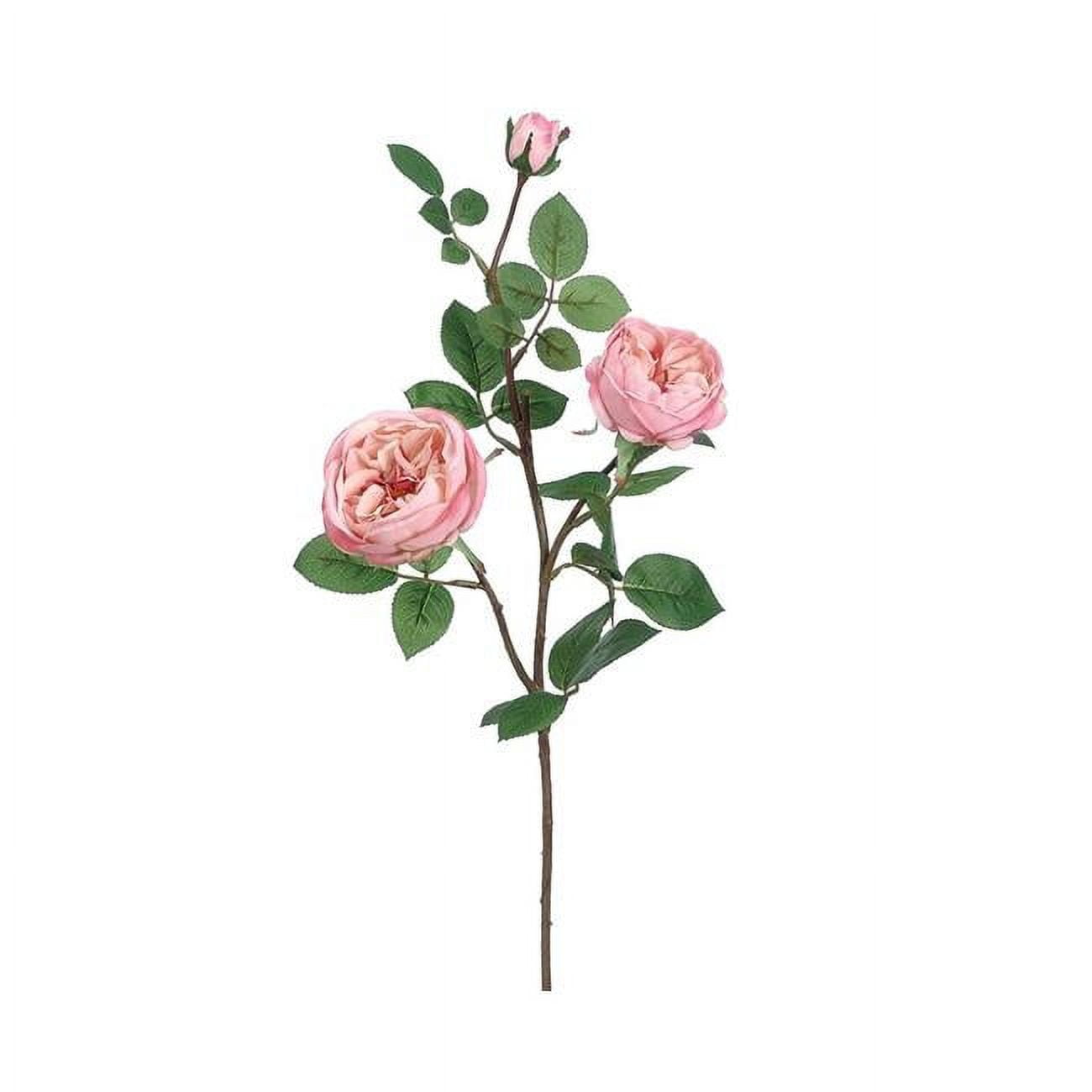 Picture of Allstate Floral & Craft FSR038-PK-SO 29 in. Silk Cabbage Rose Flower Spray - Soft Pink